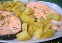 SALMON con PATATAS a las FINAS HIERBAS