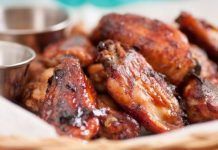Receta de alitas de pollo con jarabe de arce
